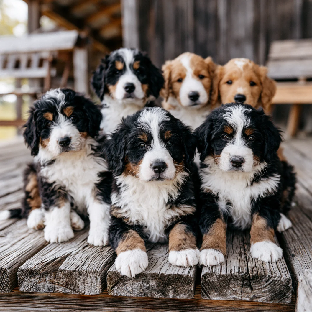 Bernedoodle puppy